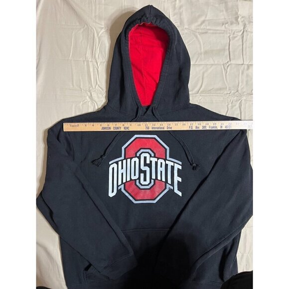 Ohio State Buckeyes Hoodie XXL Black Pullover Sweatshirt 4th and 1 - Picture 7 of 12